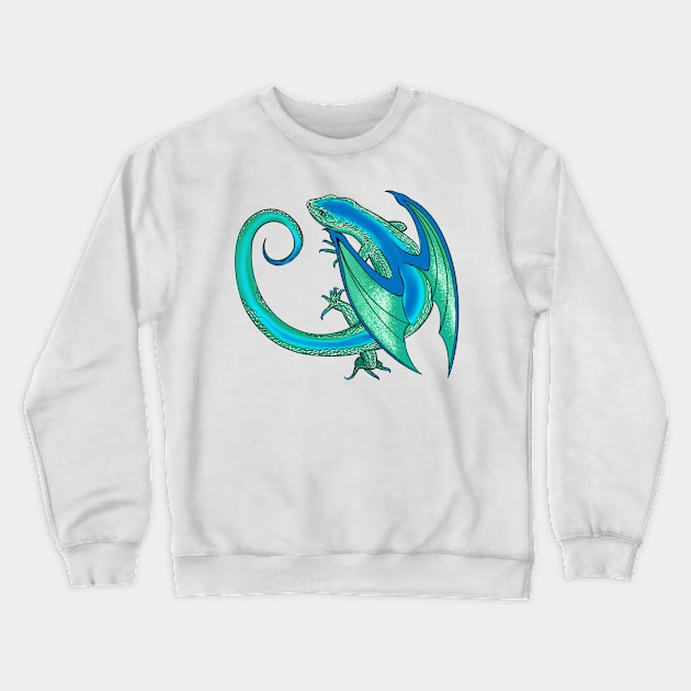 MLM Gay Pride Dragon Crewneck Sweatshirt by AlanaReneArt